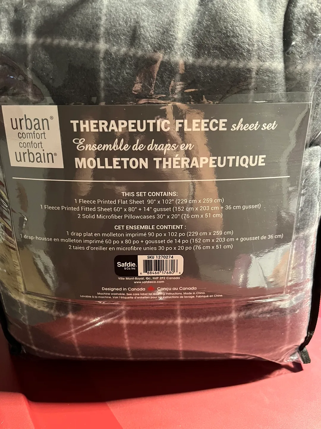 Urban Comfort Queen Therapeutic Fleece Sheet Set image indicator(3)