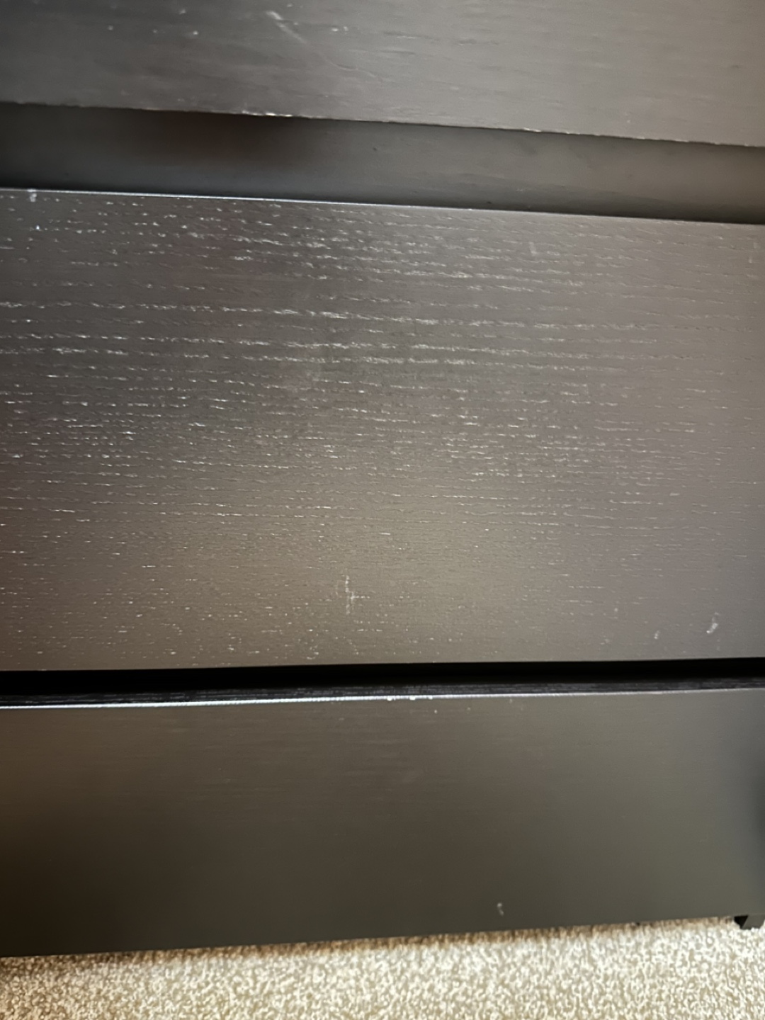 IKEA MALM BLACK 3-drawer dresser - photo 5