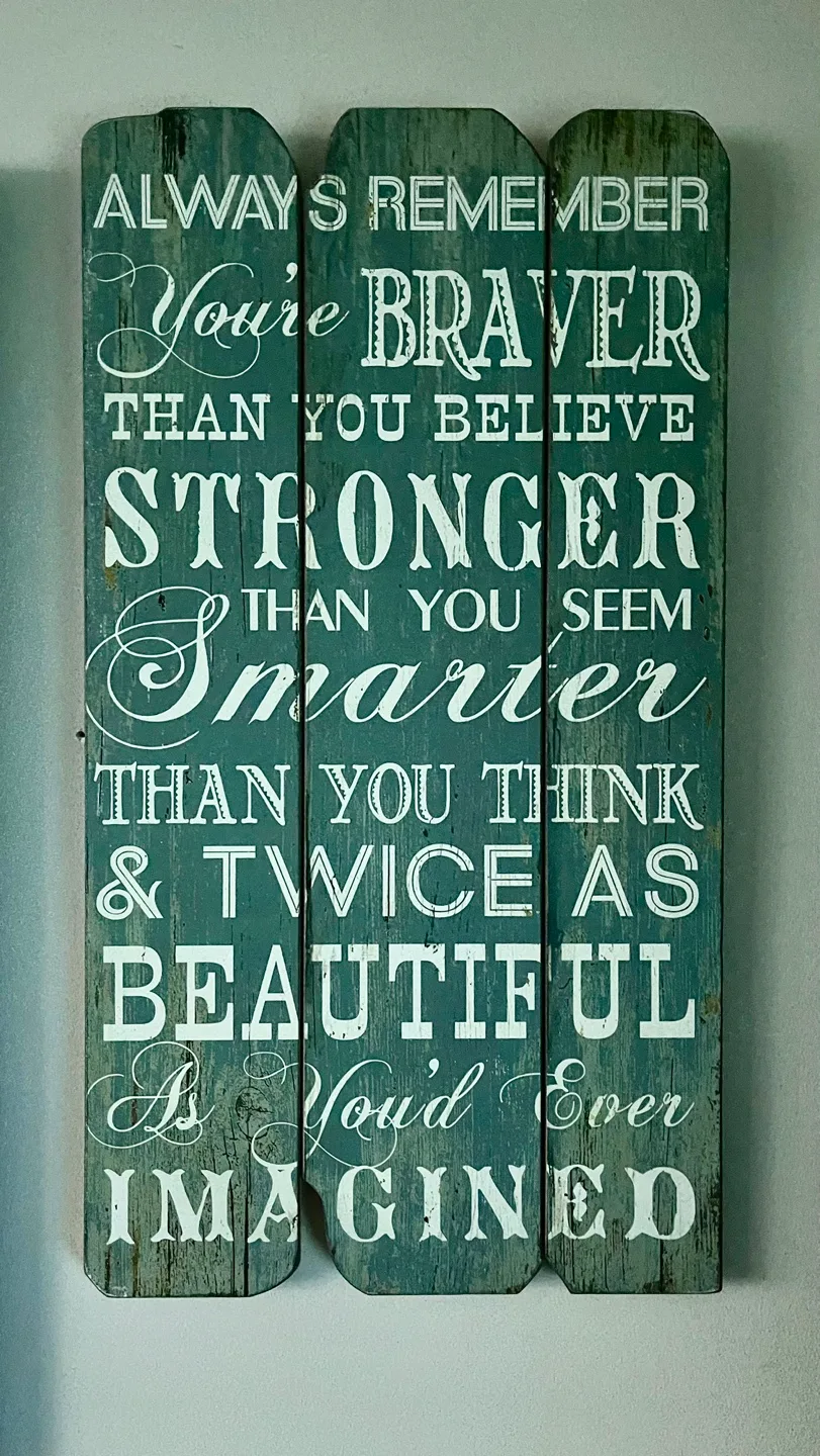 Set of 2 Inspirational Wooden Signs image indicator(2)