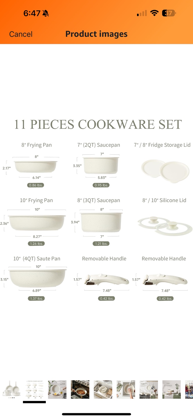 11 Piece Carote Cookware Set - photo 2