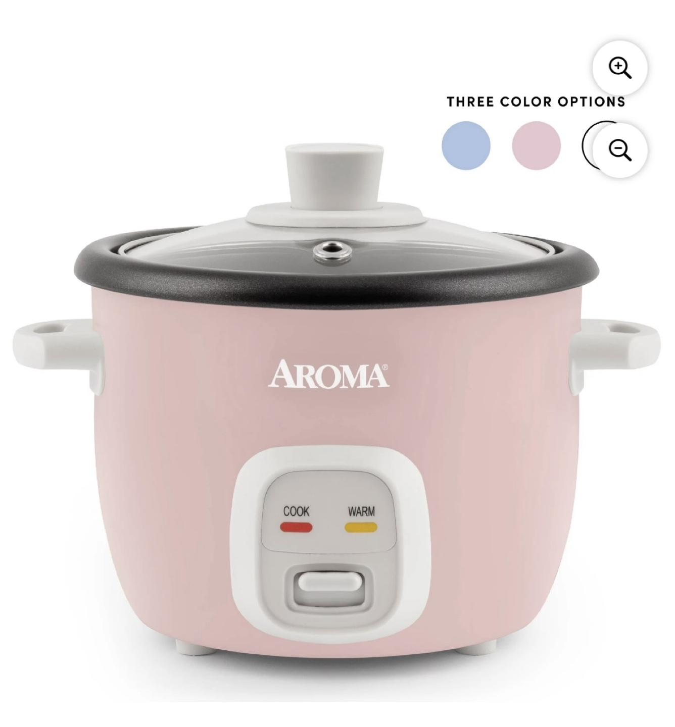 AROMA® 4-Cups (Cooked) / 1Qt. Rice & Grain Cooker, Pink