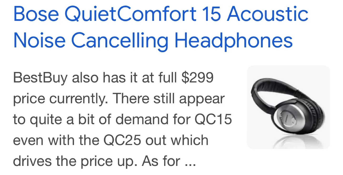 #ThriftyPicks Bose QC 15 Noise Cancelling Headphones image indicator(2)