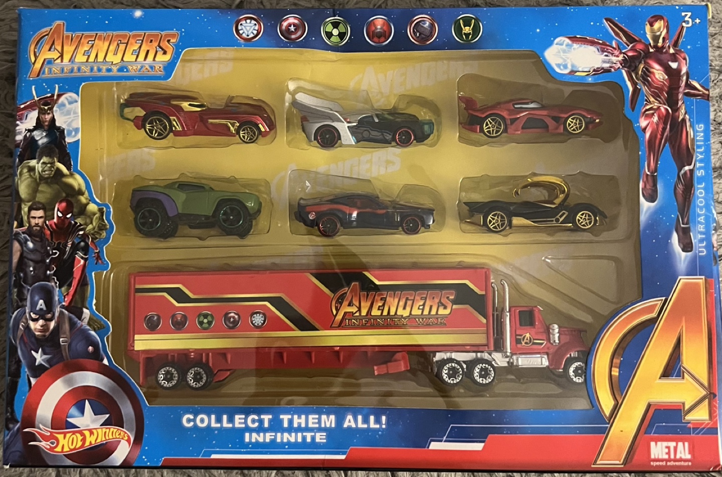 Avengers Infinity War Hot Wheels Die-Cast Vehicle Set - photo 2