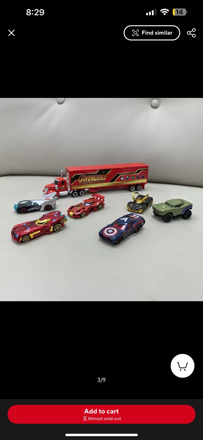 Avengers Infinity War Hot Wheels Die-Cast Vehicle Set - photo 4