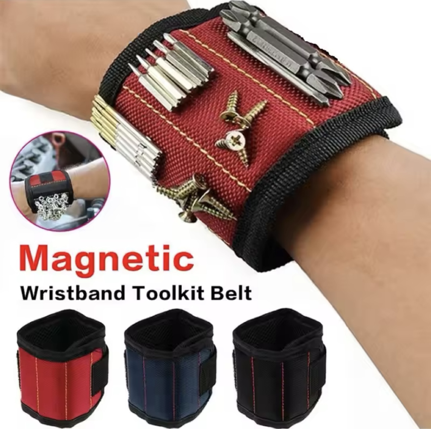 Magnetic Wristband Toolkit Belt