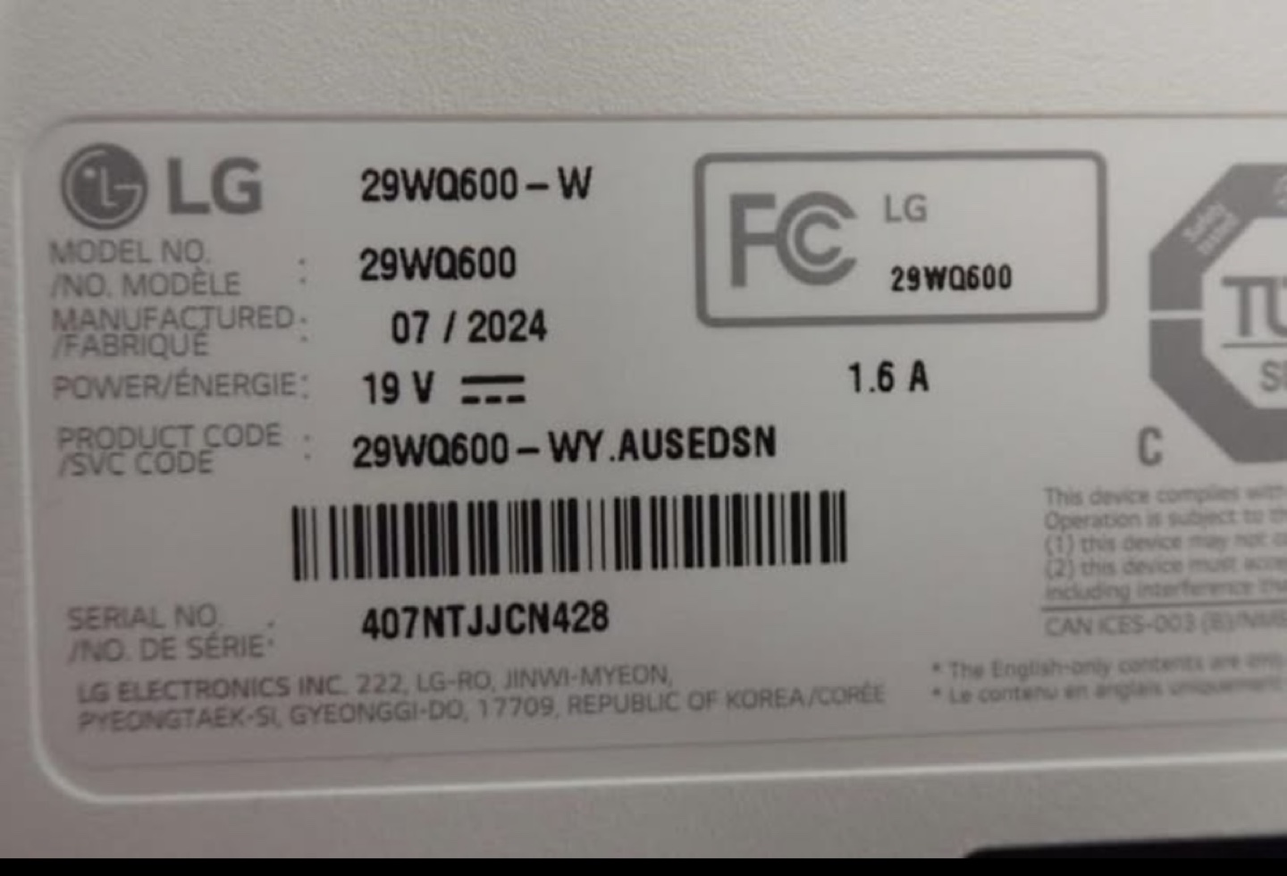 LG 29” Ultrawide Monitor - photo 3