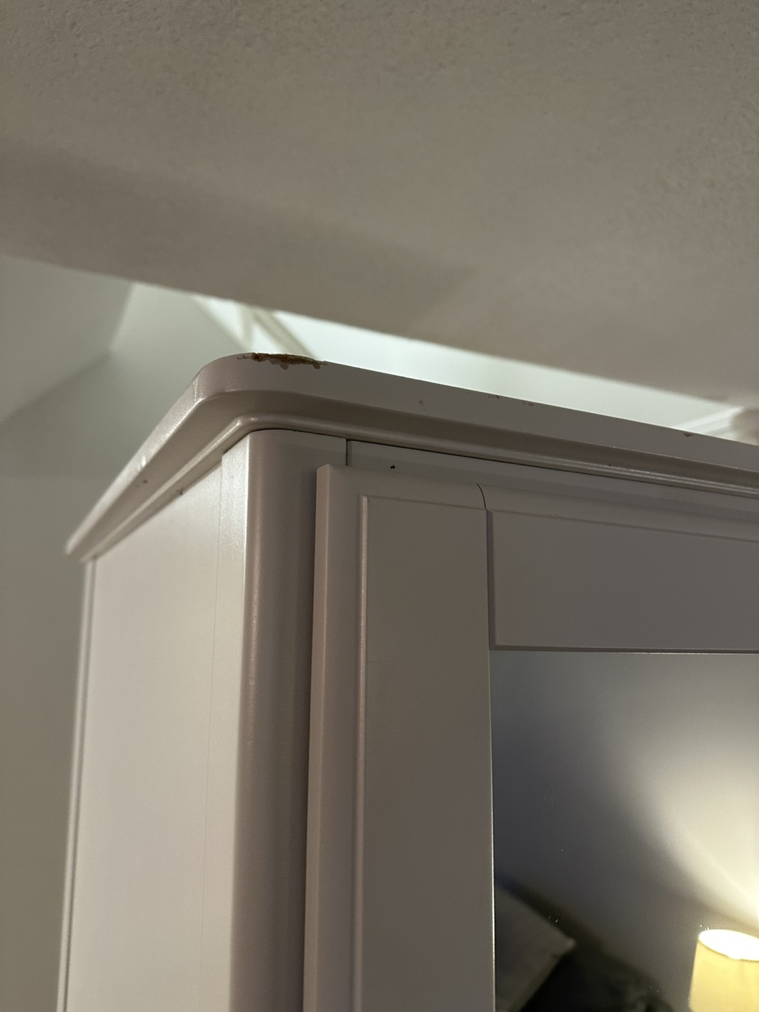 White Mirrored Armoire - photo 3