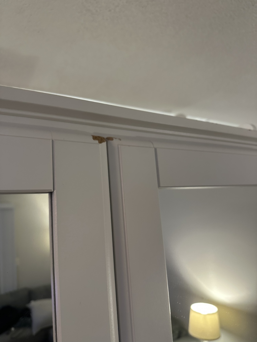 White Mirrored Armoire - photo 4