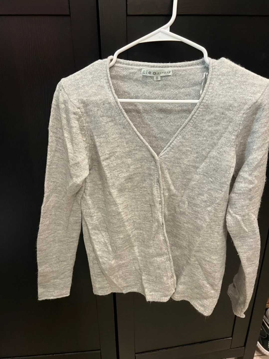Cleo Petite Grey Cardigan thumbnail