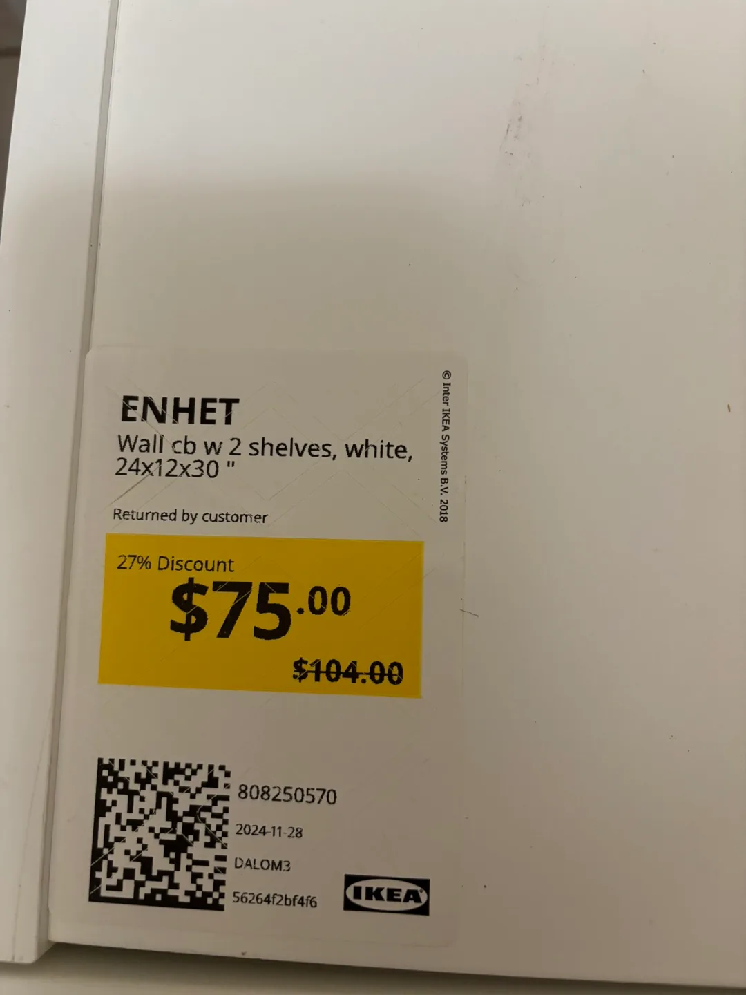 IKEA ENHET Wall Cabinet with 2 Shelves image indicator(3)