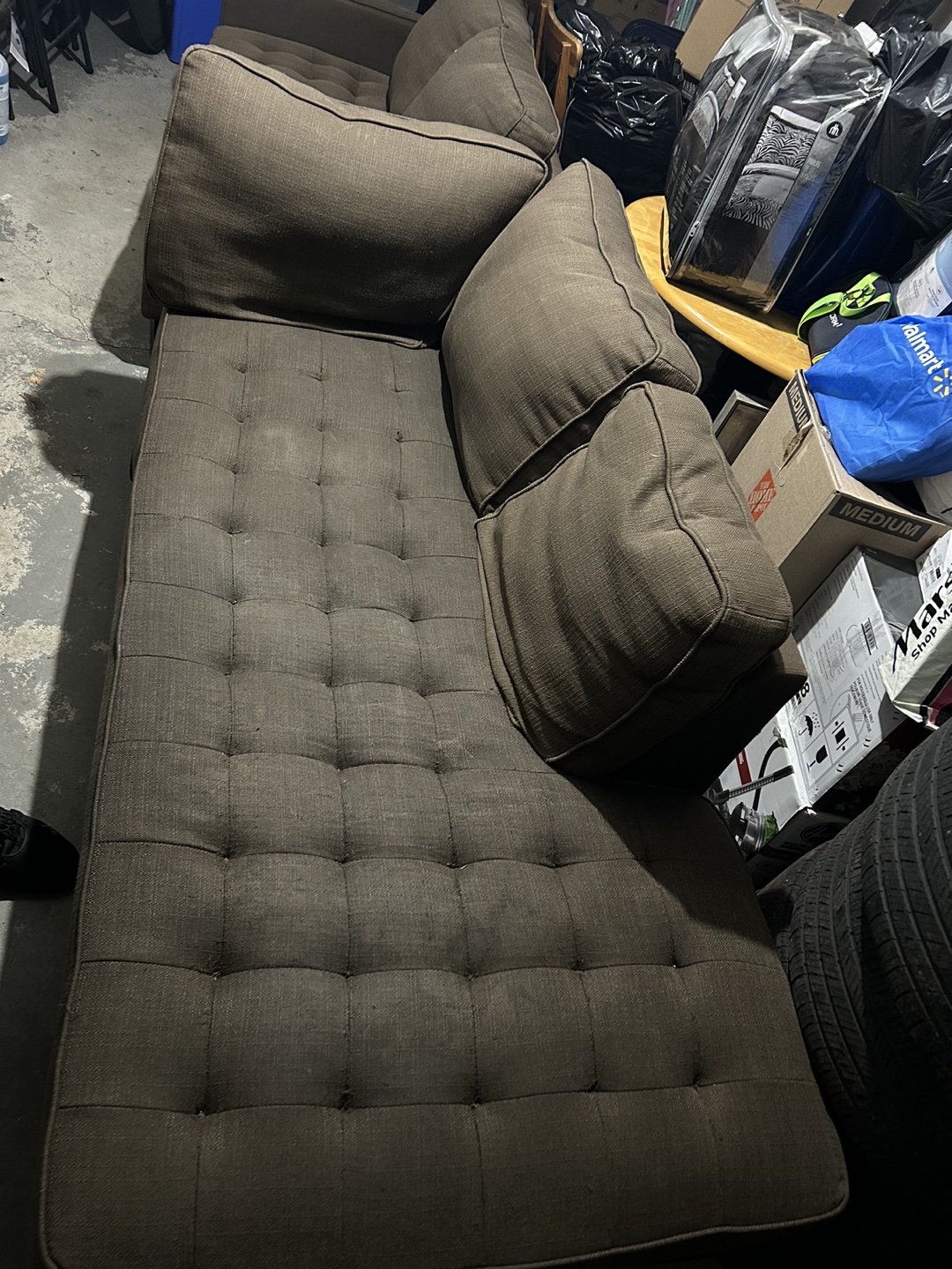 Brown Sectional Couch - photo 3