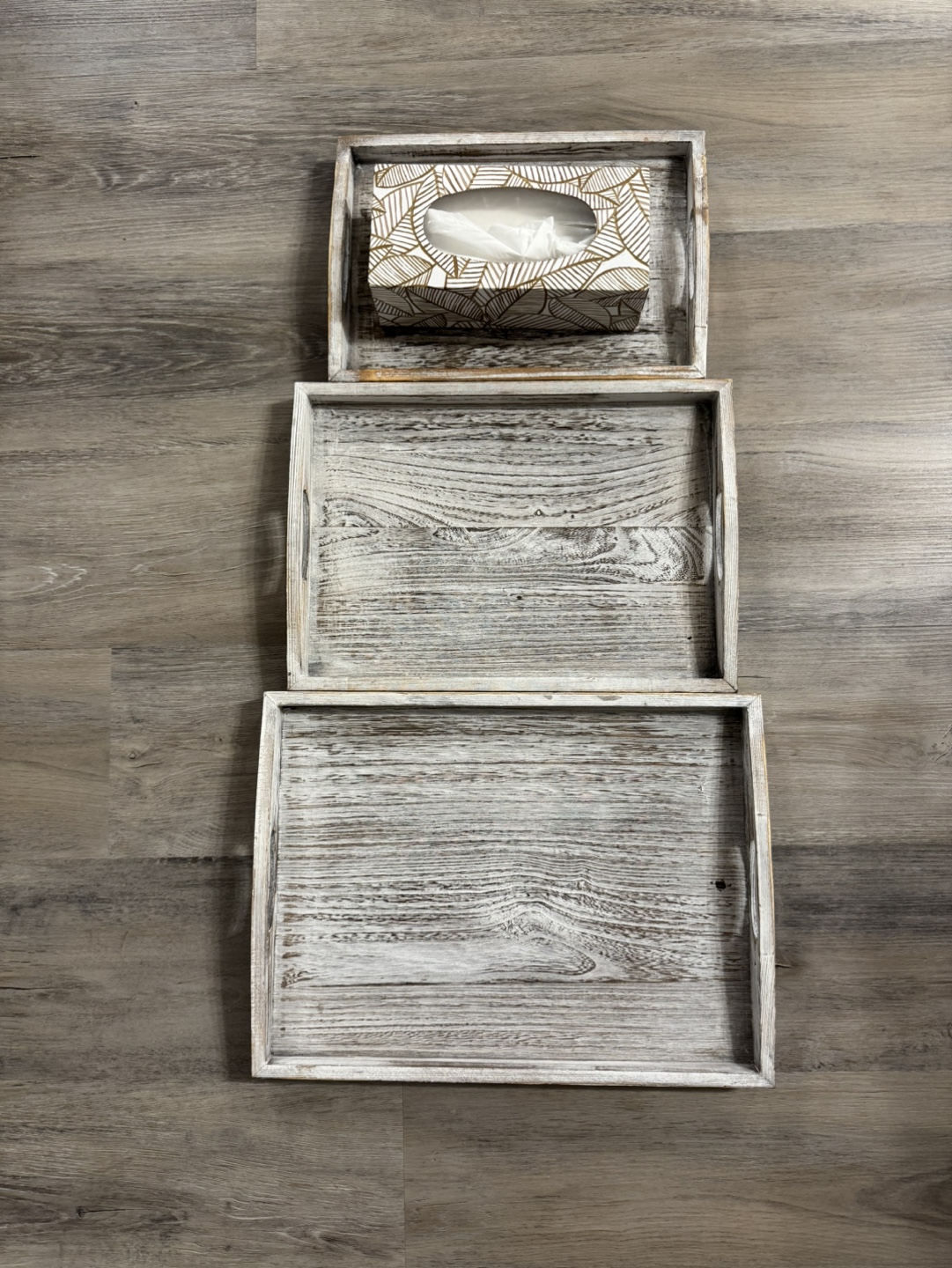 Set of 3 Wooden Trays