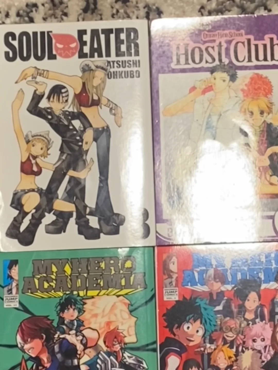 3 Manga Volumes (Soul Eater, Host Club, My Hero Academia) thumbnail