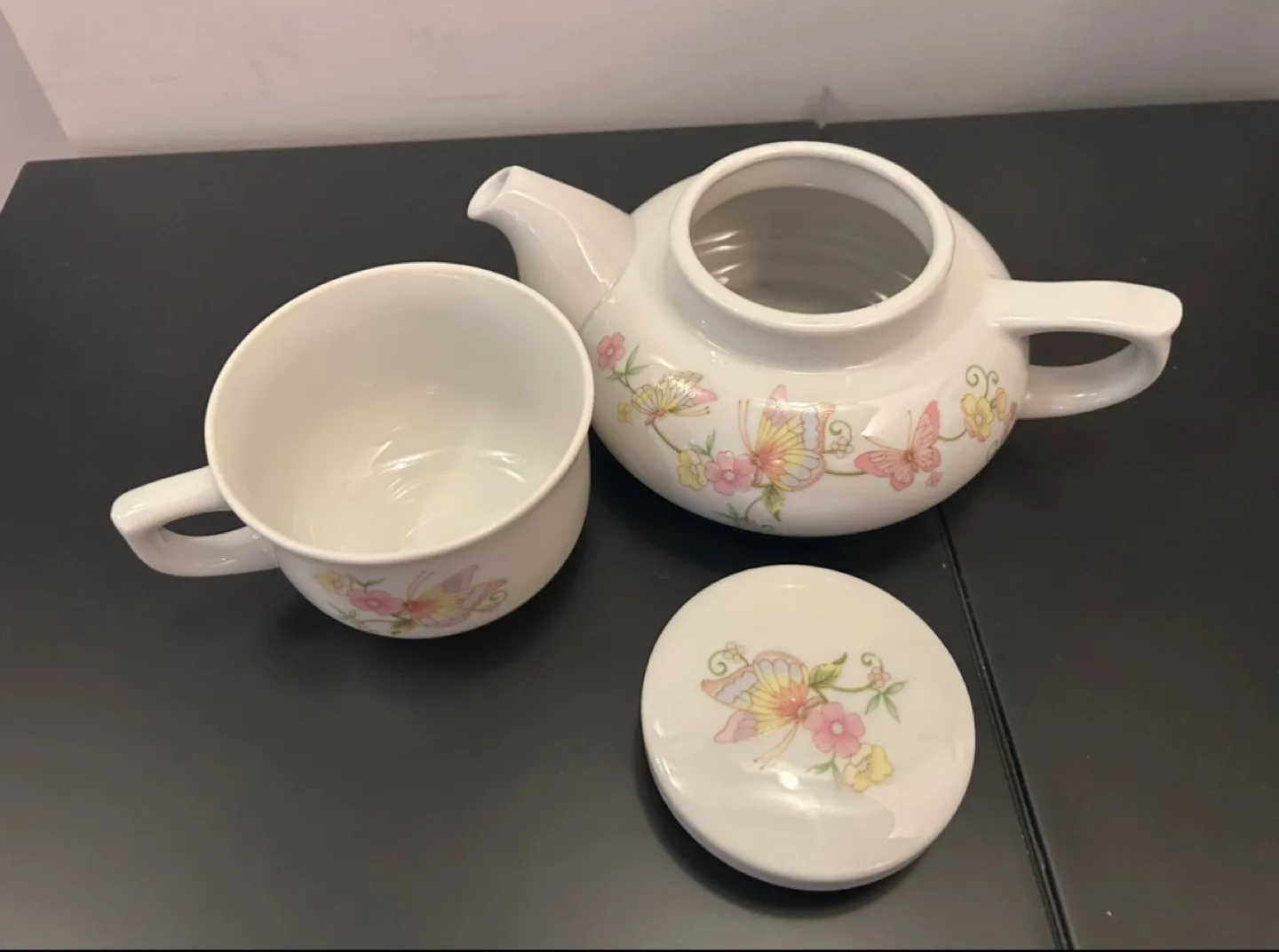 Vintage “Tea for One” Teapot and Cup Set image indicator(4)