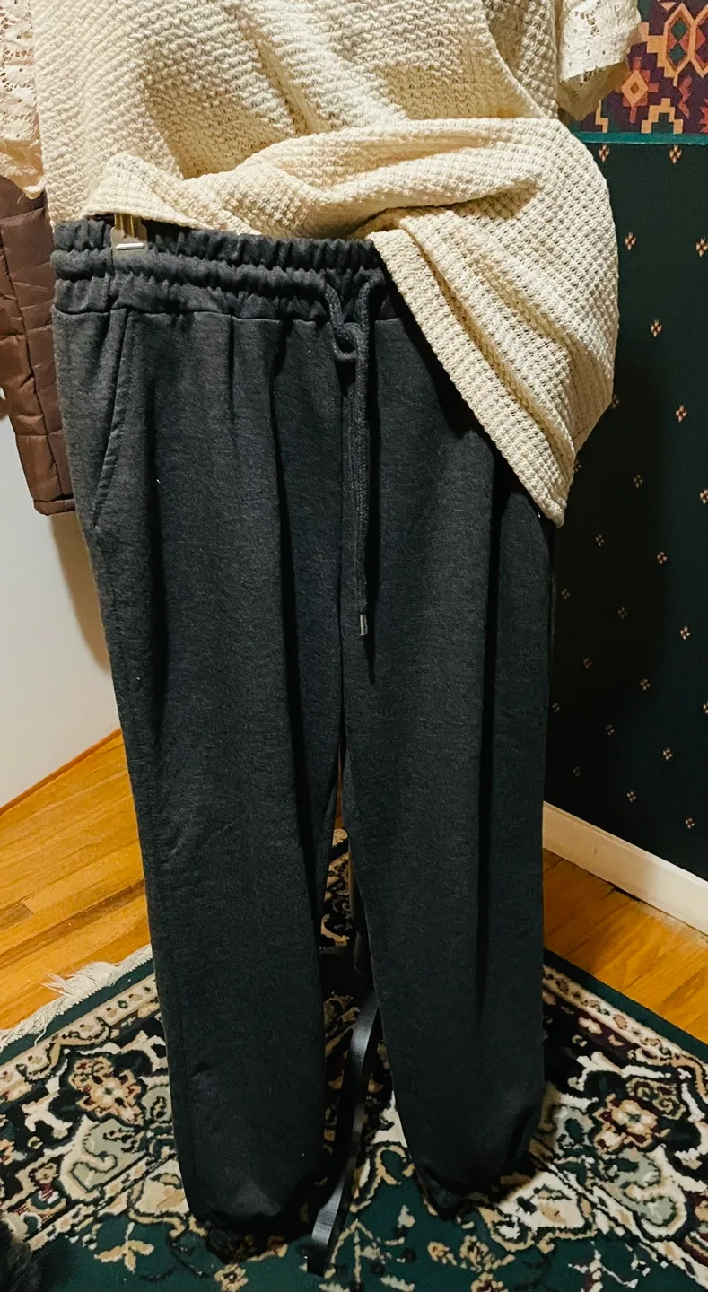 #🇨🇦🍁ThriftyPicks. Charcoal Jogger Pants image indicator(2)