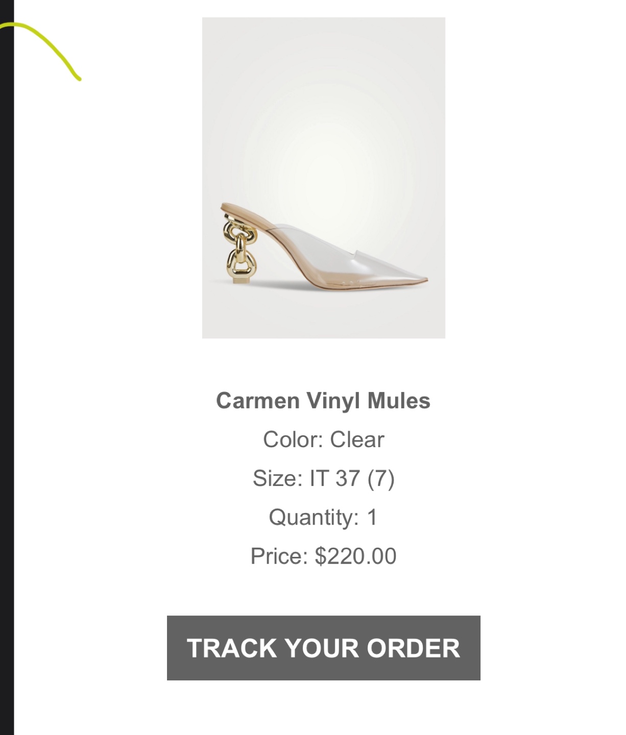 Cult Gaia Carmen Clear Vinyl Mules - photo 3