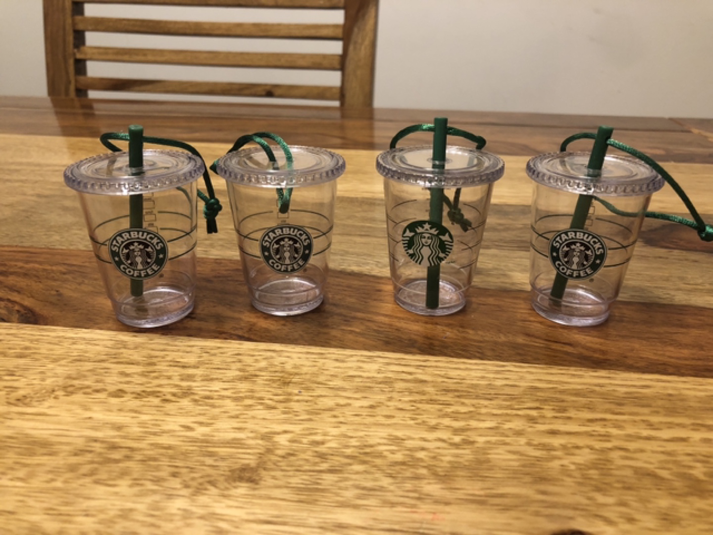4 Starbucks Coffee Ornaments #ThriftyPicks