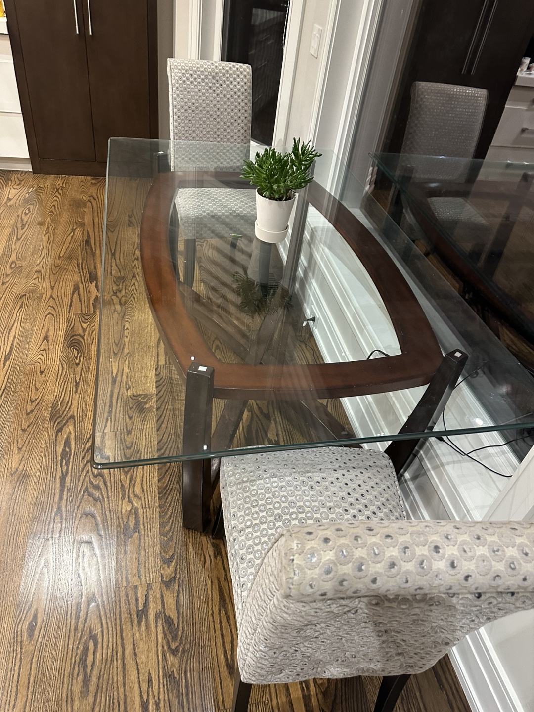 Glass dining table - photo 3