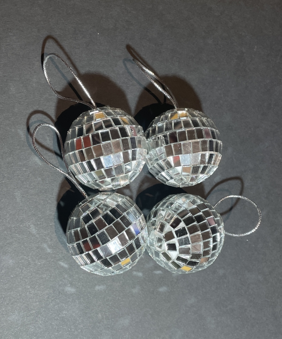 #ThriftyPicks Set of 4 Disco Ball Ornaments