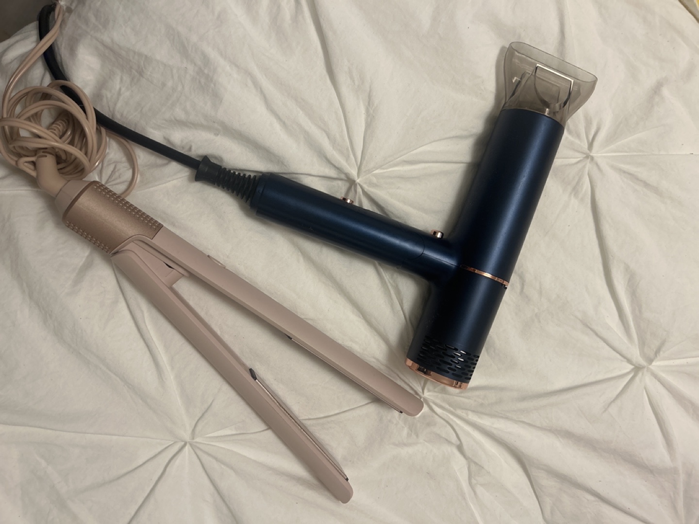Hair Dryer and Straightening Iron Set
