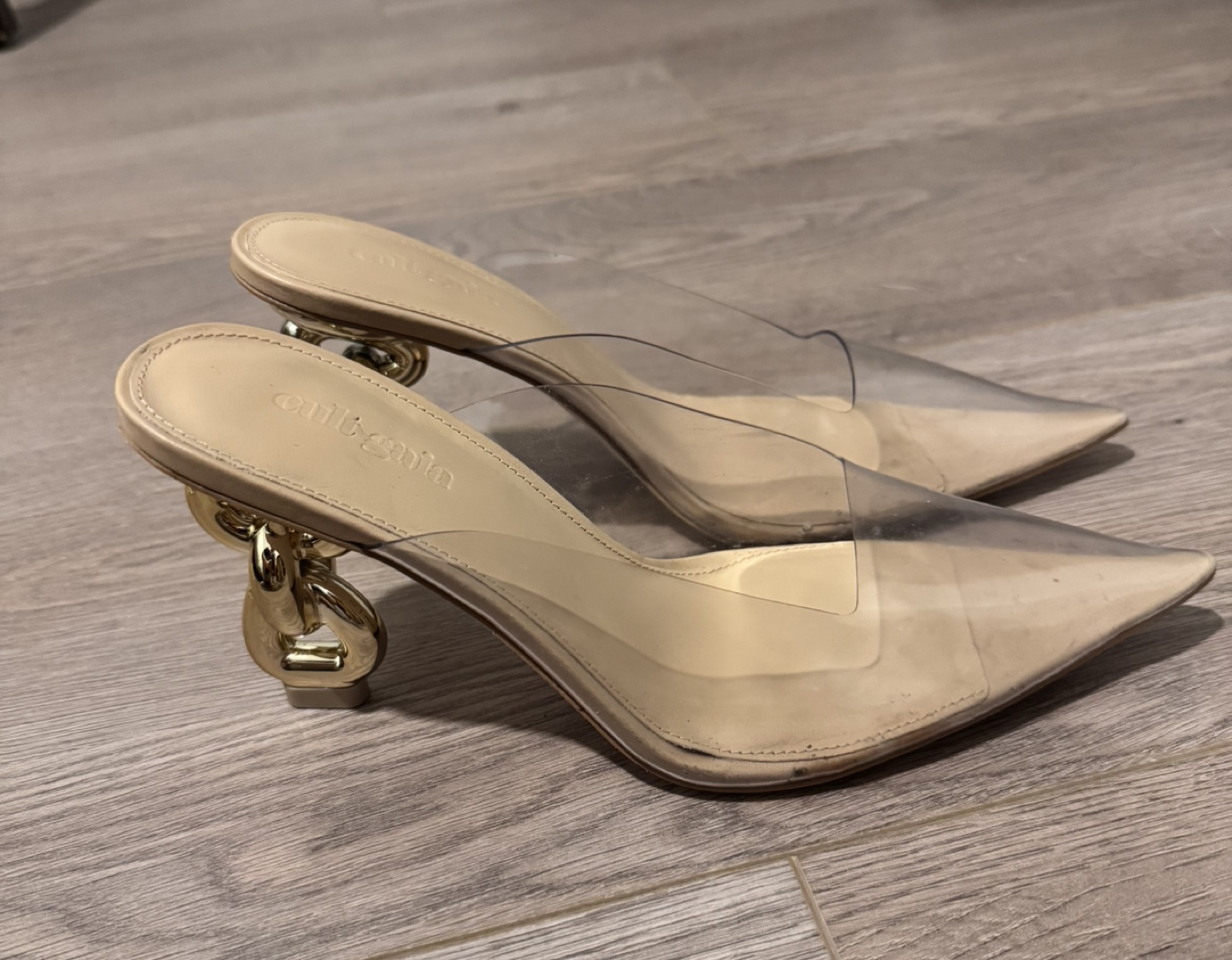 Cult Gaia Carmen Clear Vinyl Mules