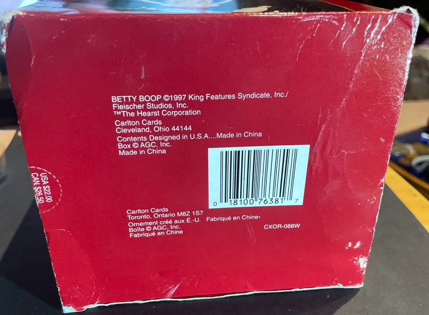 Carlton Betty Boop Ornament with sound image indicator(4)