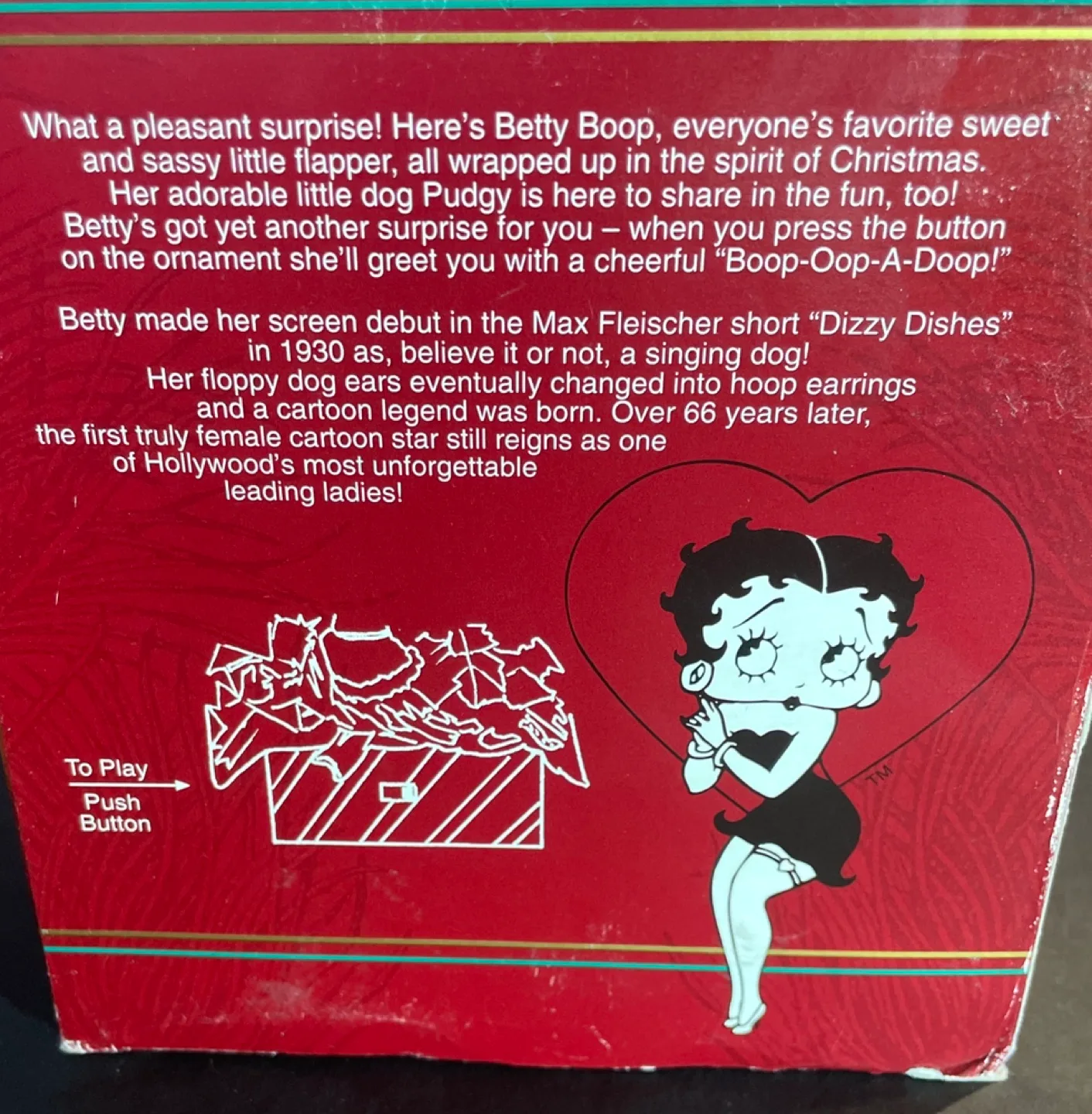 Carlton Betty Boop Ornament with sound image indicator(3)