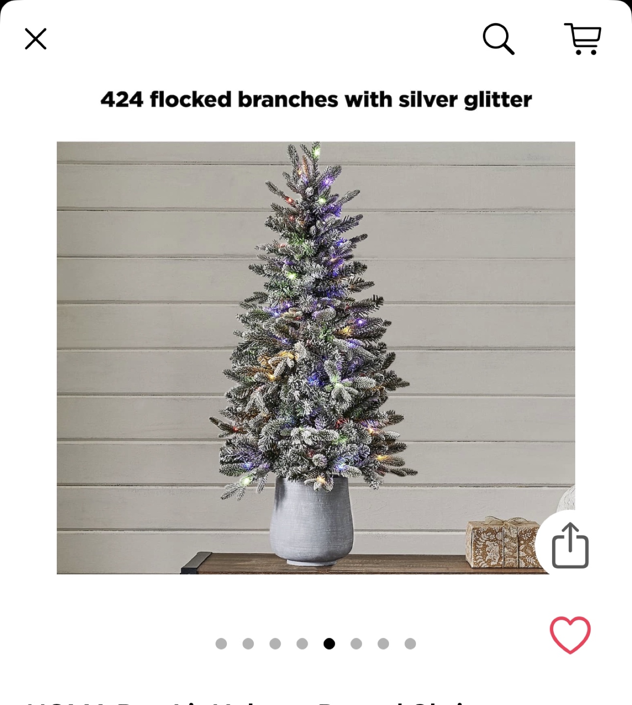 Pre-Lit Potted Christmas Tree - photo 2