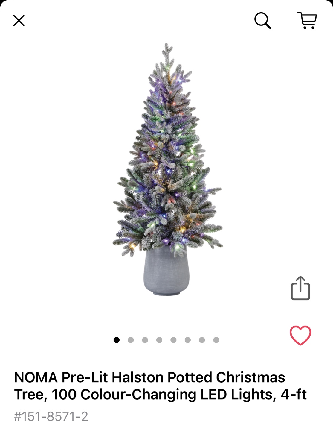 Pre-Lit Potted Christmas Tree - photo 5