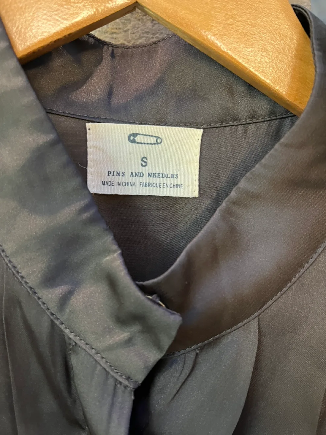 Pins and Needles Satin Blouse #ThriftyPicks image indicator(3)