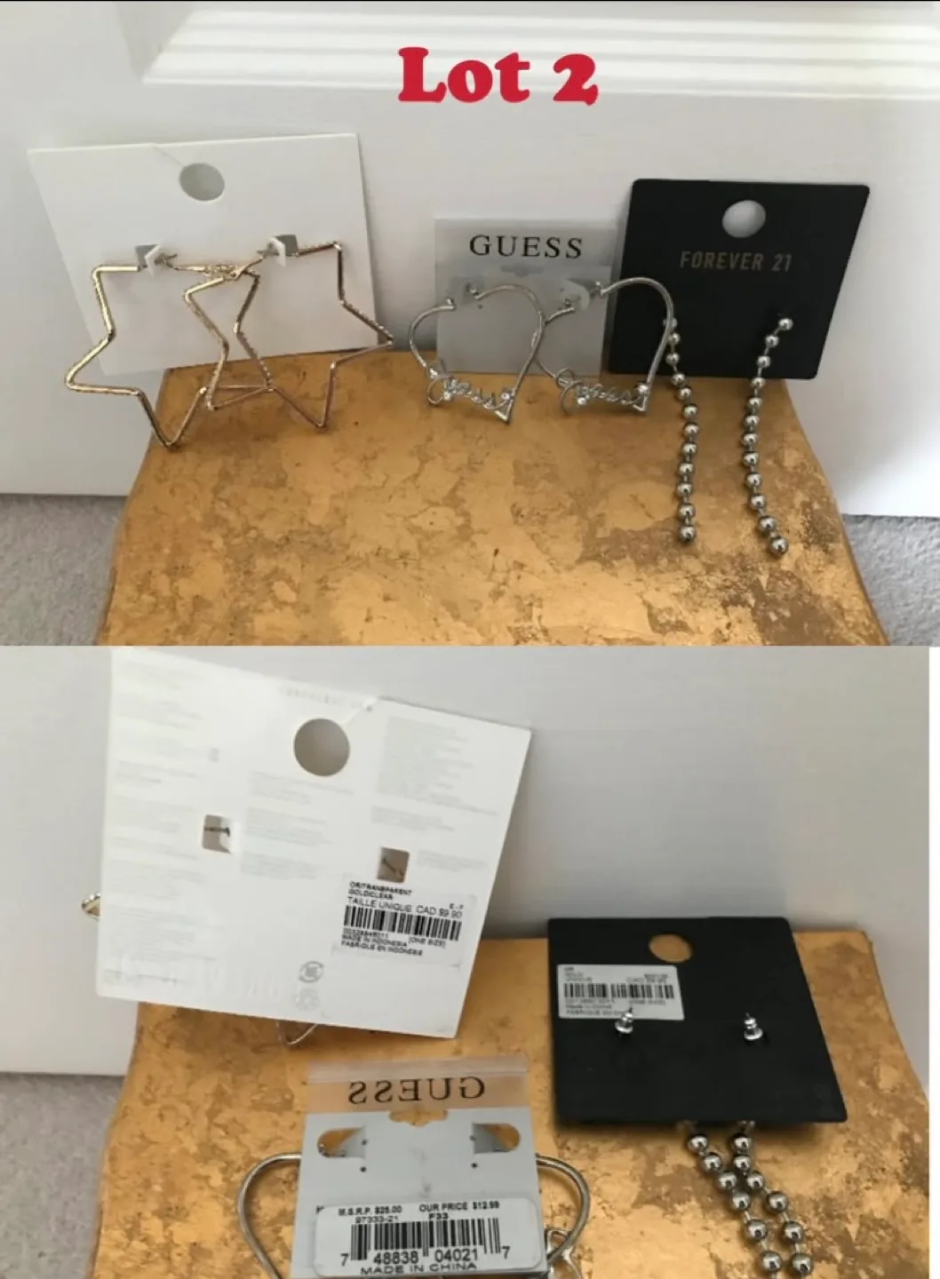 New Guess, Forever 21, Claire’s Large Lot of Earring Sets image indicator(3)