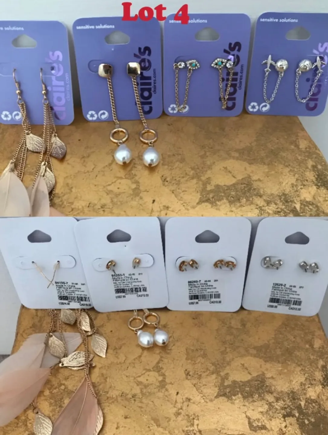 New Guess, Forever 21, Claire’s Large Lot of Earring Sets image indicator(4)