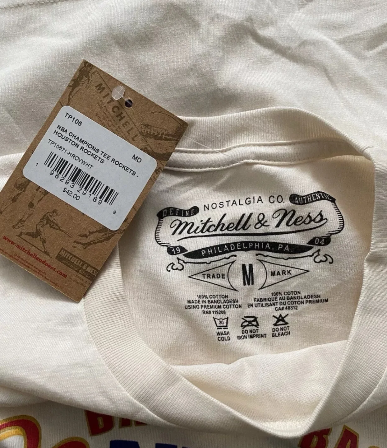 Mitchell & Ness Houston Rockets Back to Back Champions T-Shirt image indicator(3)