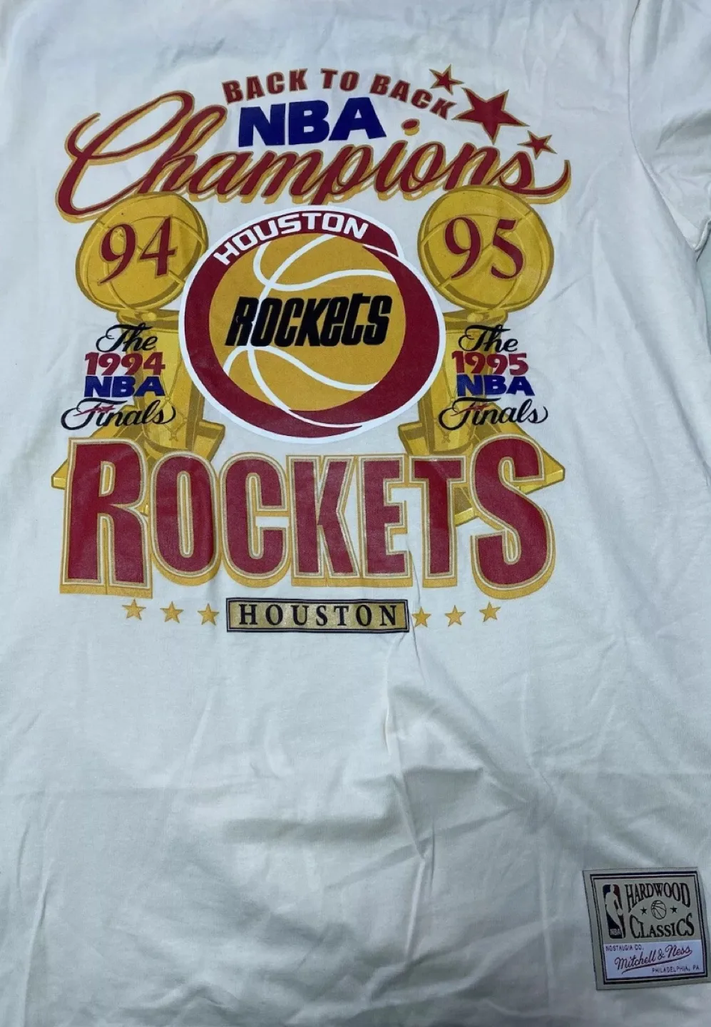 Mitchell & Ness Houston Rockets Back to Back Champions T-Shirt image indicator(4)