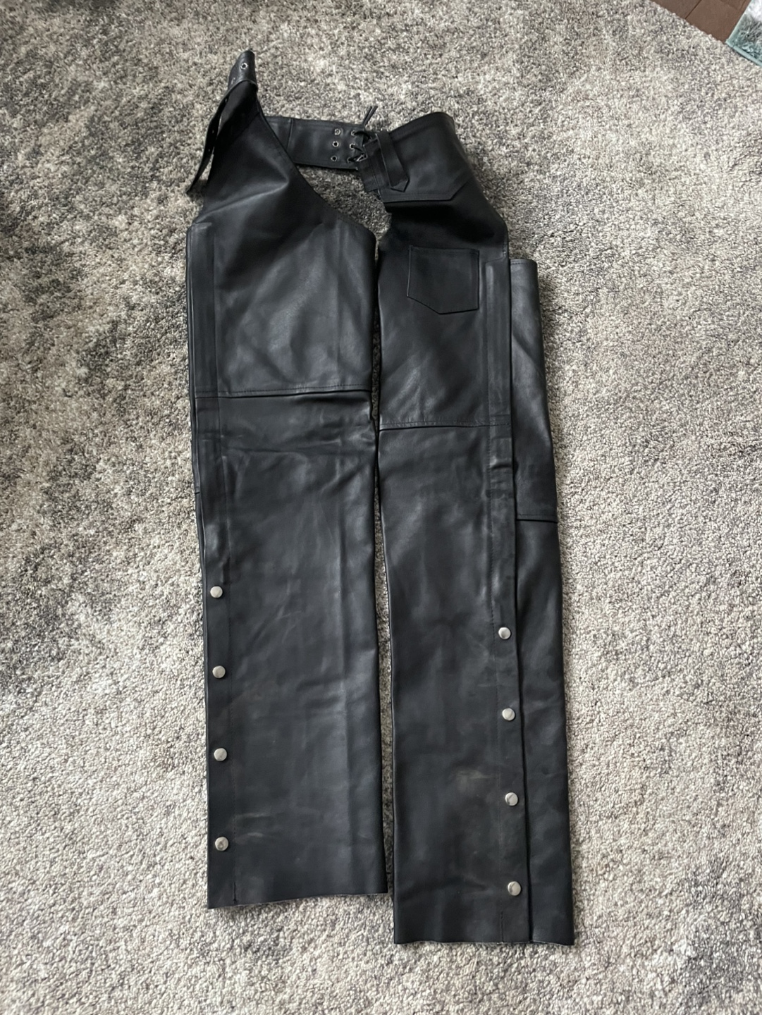 #ThriftyPicks NEW Leather Chaps Men’s size medium - photo 2