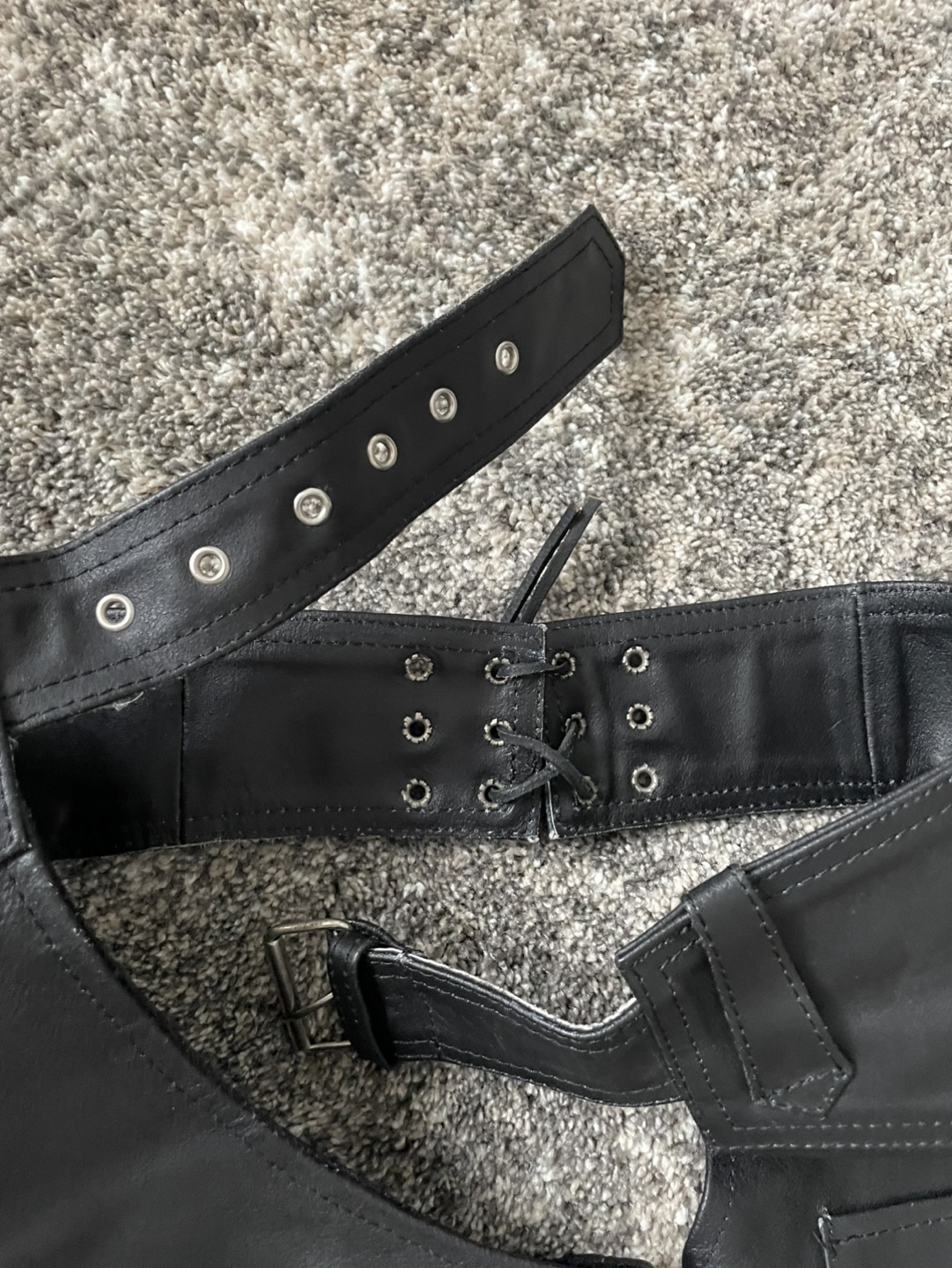#ThriftyPicks NEW Leather Chaps Men’s size medium - photo 3