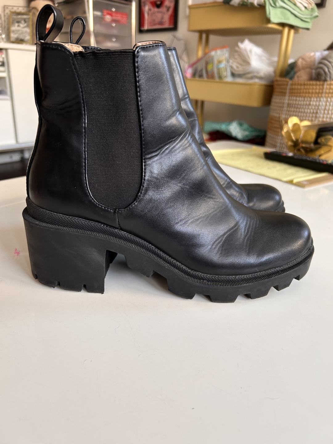 Steve Madden Black Chelsea Boots