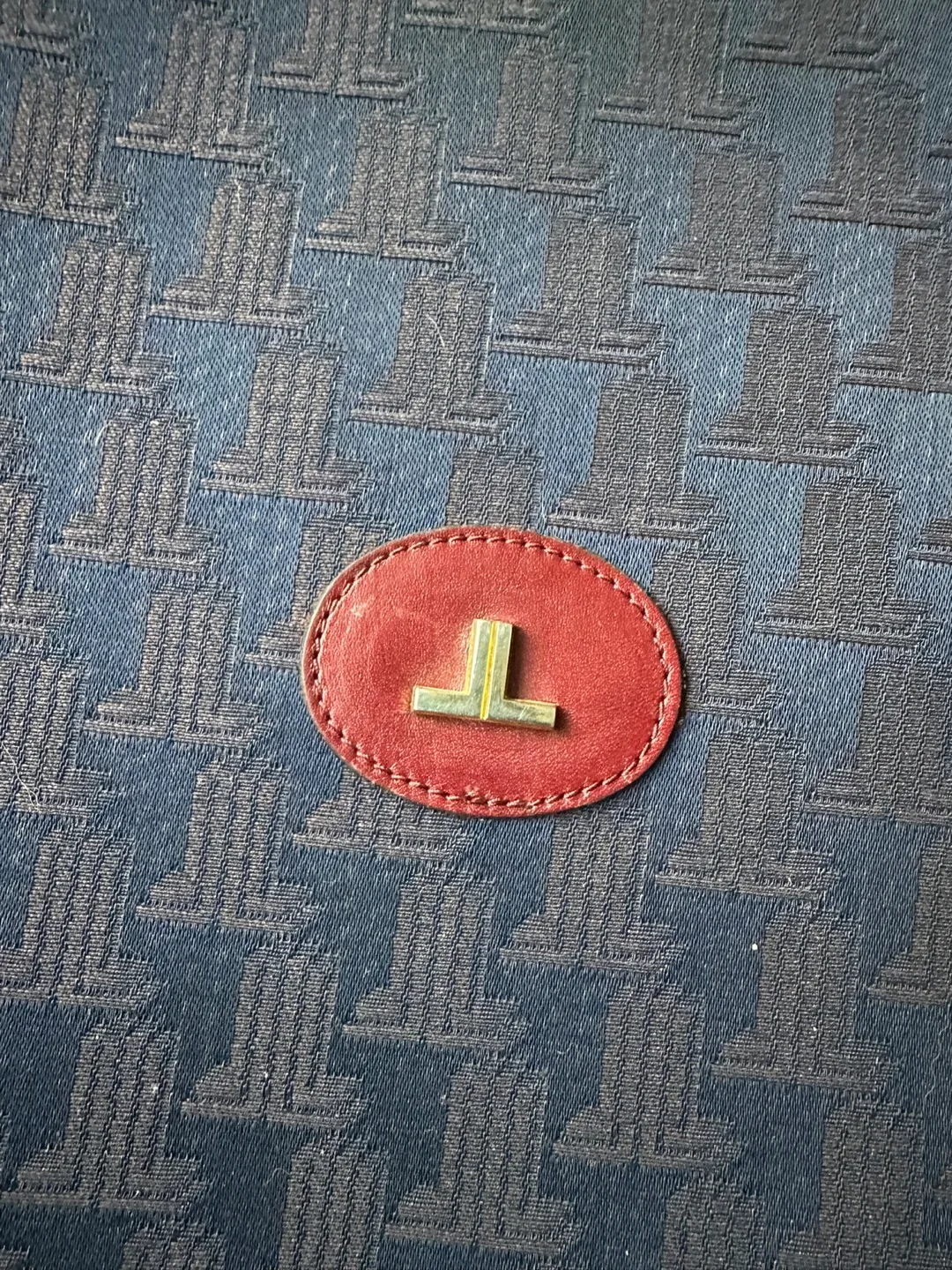 Authentic Lanvin Paris bag vintage blue France image indicator(6)