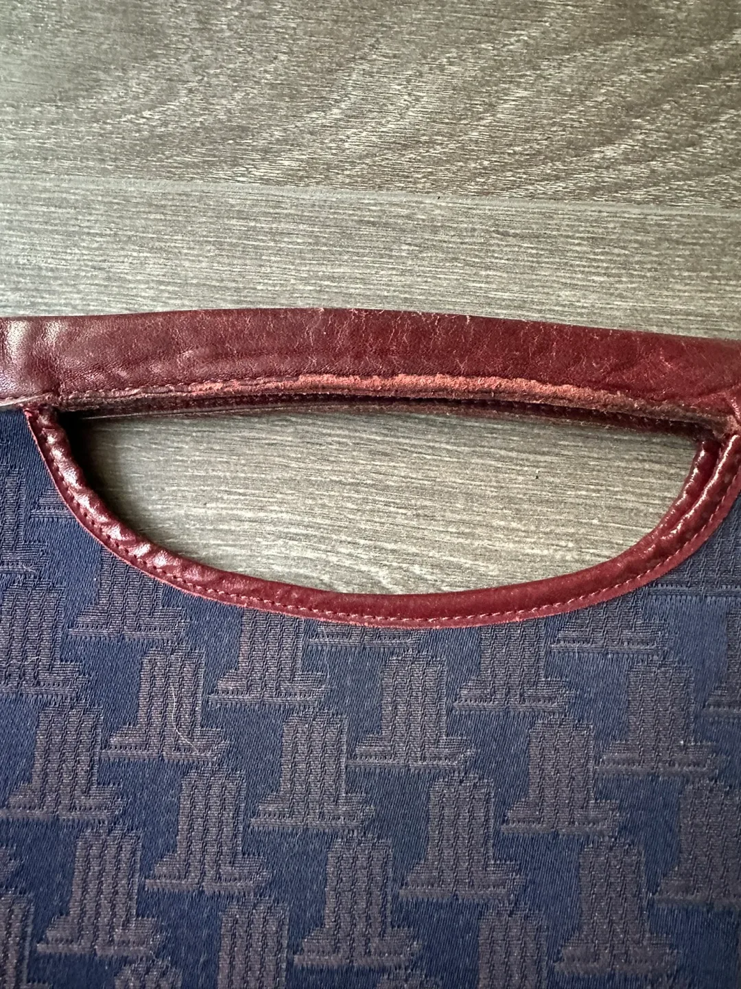 Authentic Lanvin Paris bag vintage blue France image indicator(7)