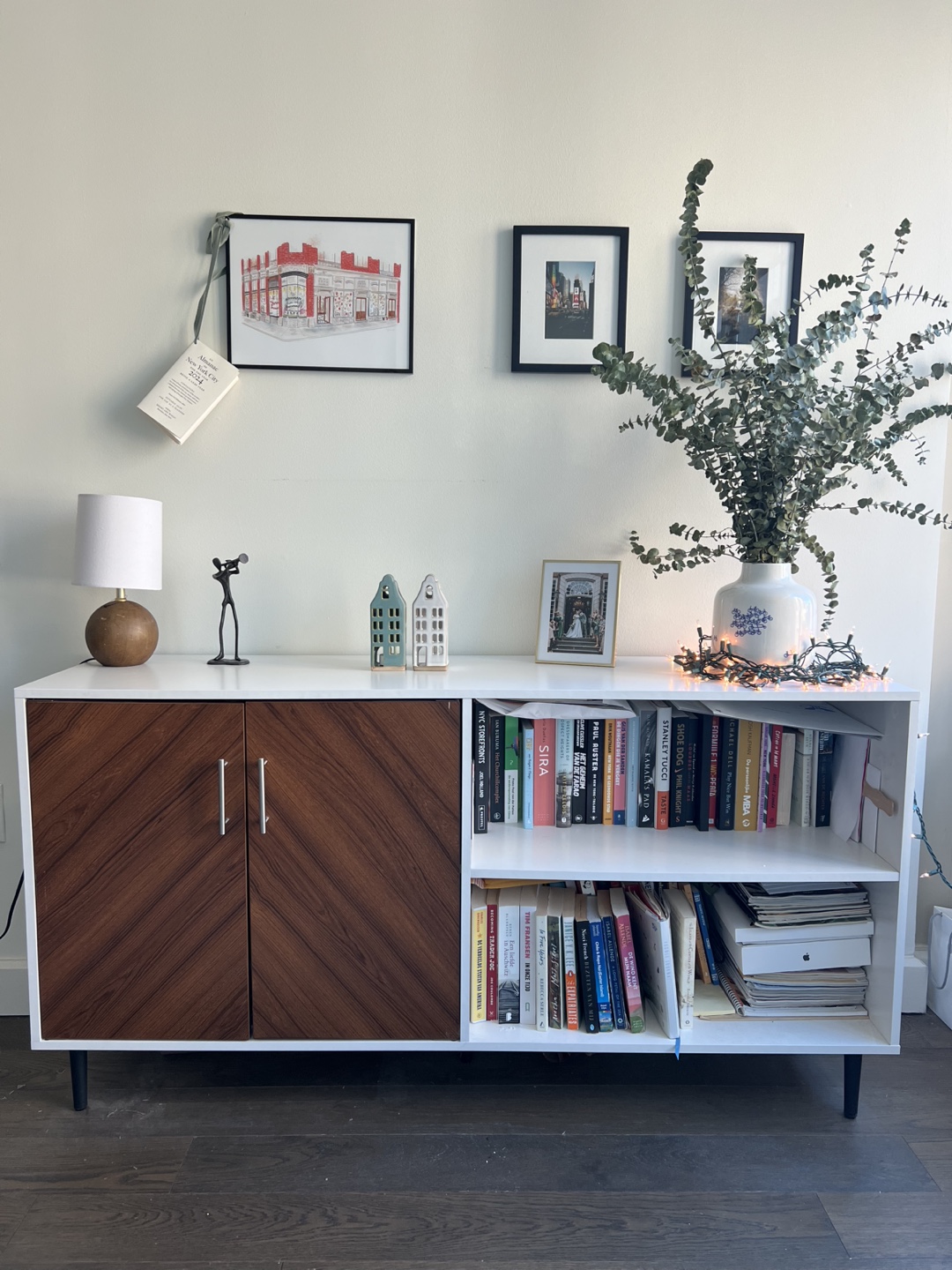 White and Wood (TV) Cabinet