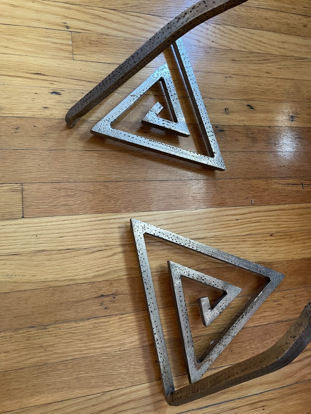Pair of Metal and Marble Accent Tables - photo 4