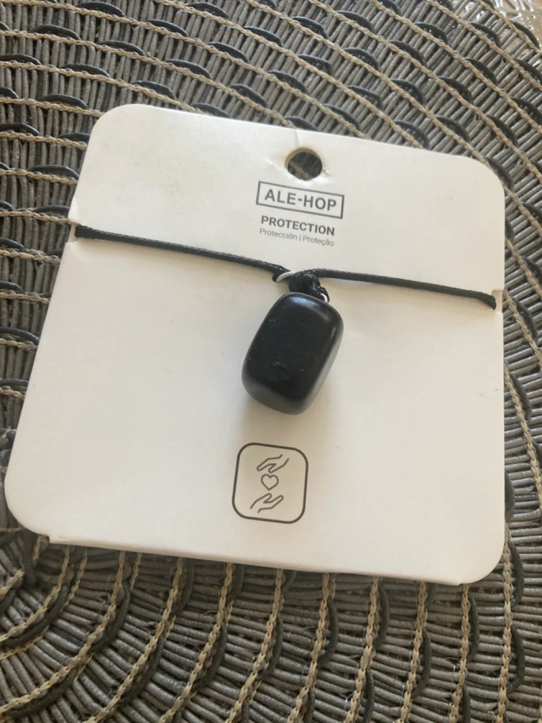 Ale-Hop Black Onyx Stone Pendant Necklace #freecycle thumbnail