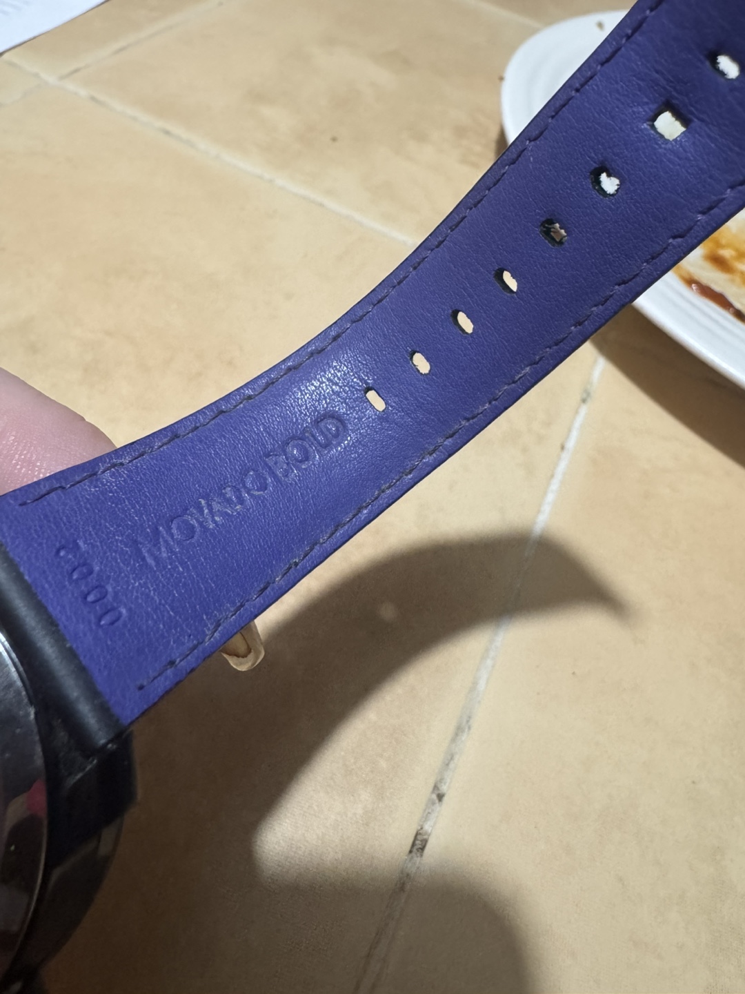 Movado Bold Black Dial Watch with Purple Band- women’s - photo 4