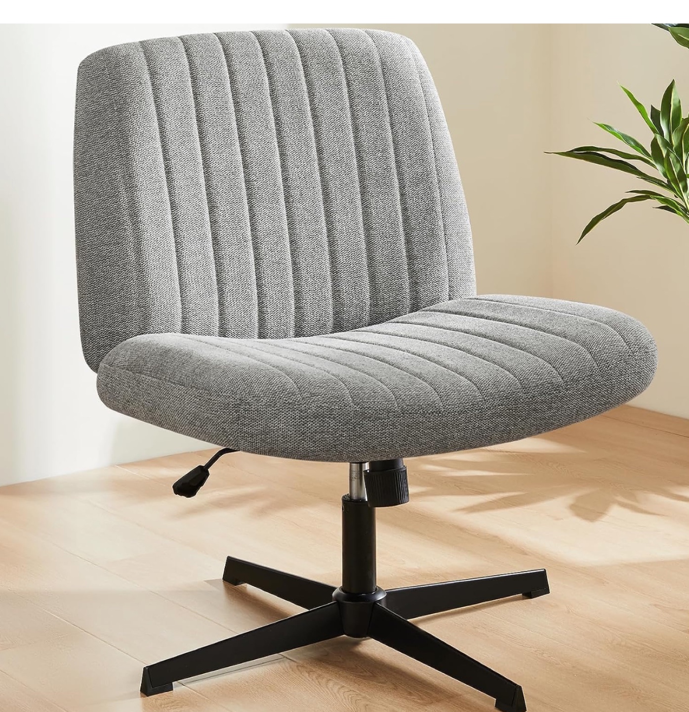 Grey Fabric Swivel Office Chair