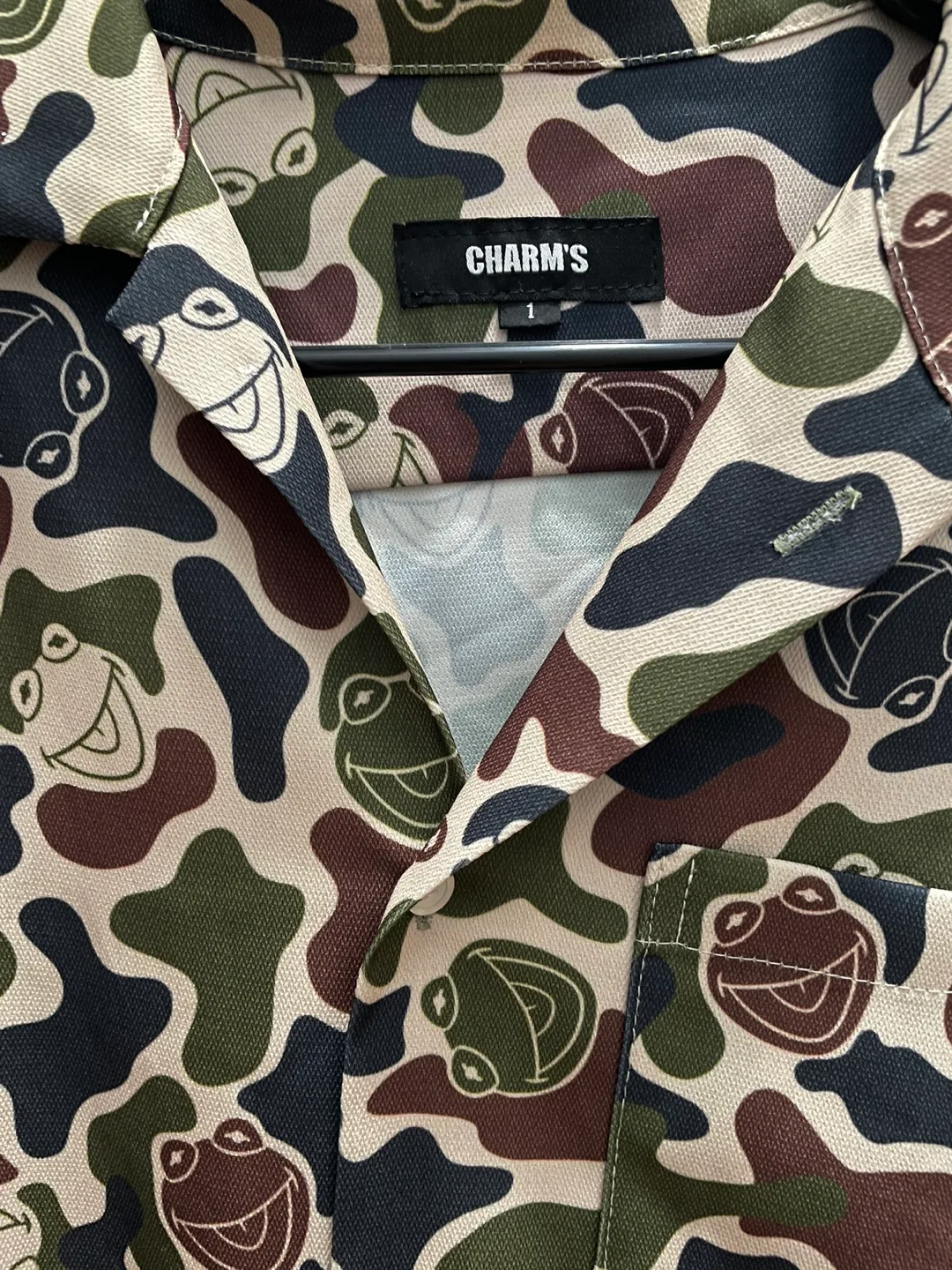 Charm's X Disney Kermit The Frog Camo Shirt image indicator(4)