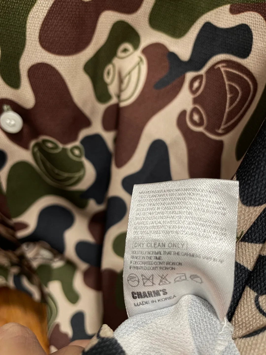 Charm's X Disney Kermit The Frog Camo Shirt image indicator(6)