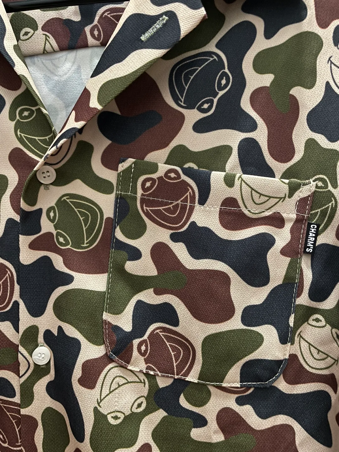 Charm's X Disney Kermit The Frog Camo Shirt image indicator(5)