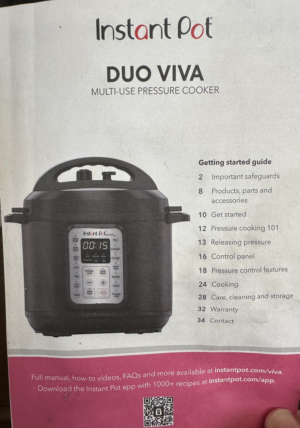 Instant Pot Duo Viva 8 quart - used once - photo 2
