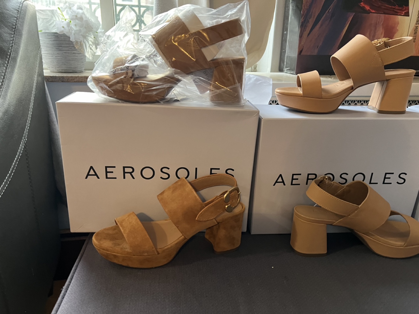 Suede Platform Heels