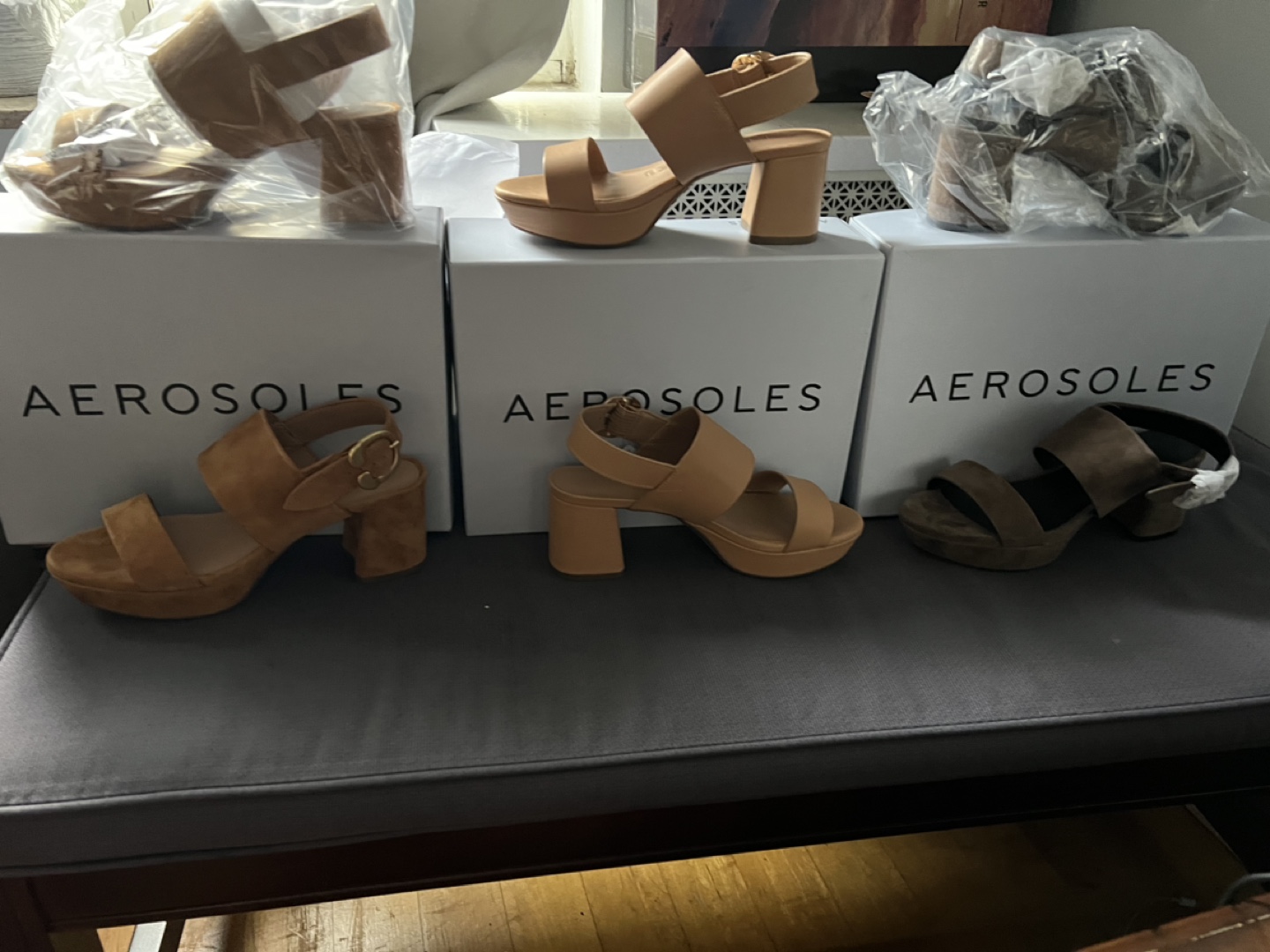 Suede Platform Heels - photo 4